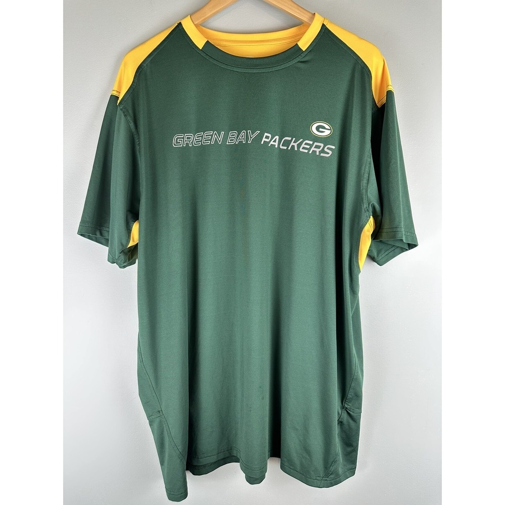 Hands High Men's Green Bay Packers NFL Short Sleeve Stretchy T-Shirt Size 2XL